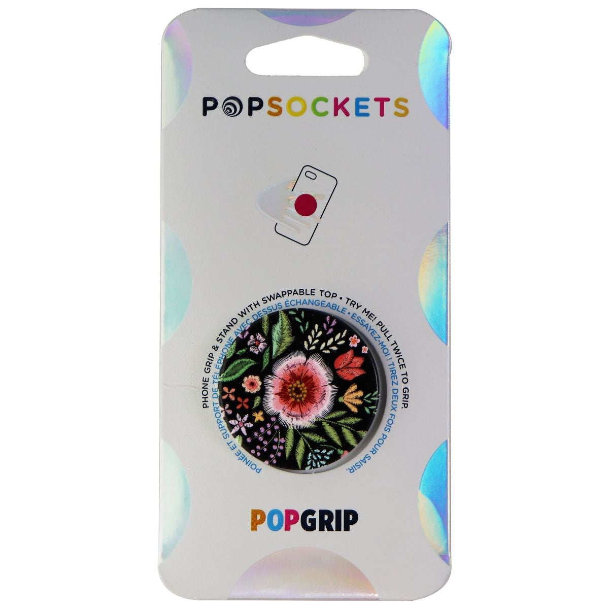 PopSockets PopGrip - Expanding Stand and Grip with Swappable Top - Flower Flair Cell Phone - Mounts & Holders PopSockets - Simple Cell Bulk Wholesale Pricing - USA Seller