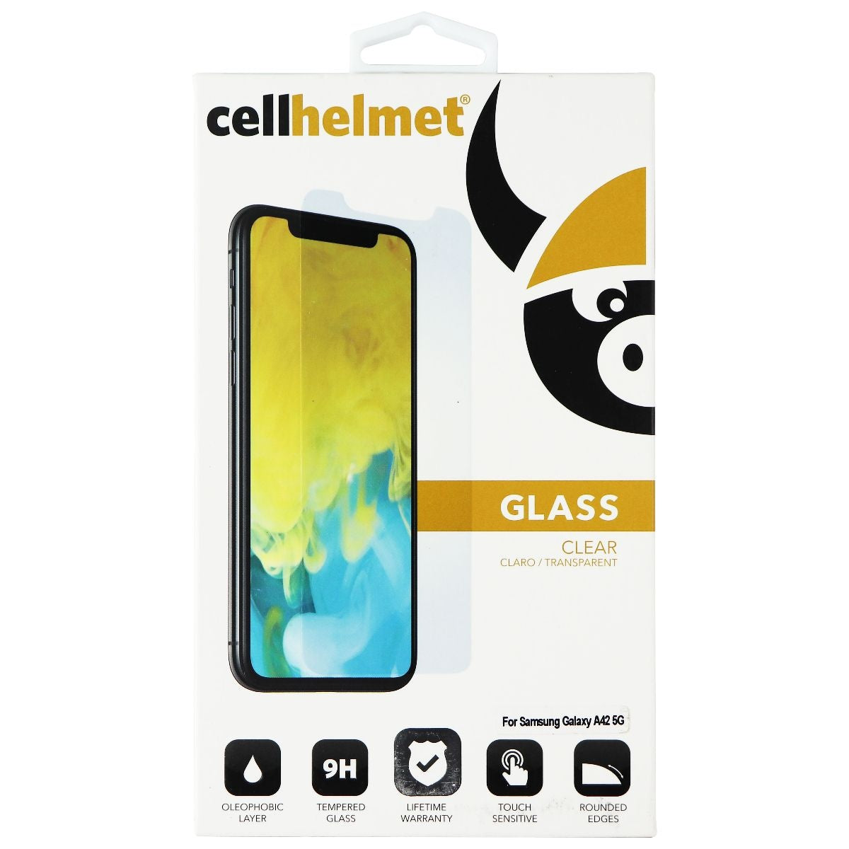 Cellhelmet Tempered Glass for Samsung Galaxy A42 5G - Clear Cell Phone - Screen Protectors CellHelmet - Simple Cell Bulk Wholesale Pricing - USA Seller