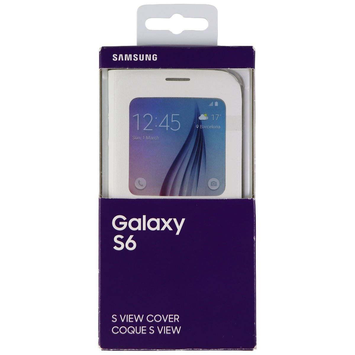 Samsung Official S View Cover for Galaxy S6 - White (EF-CG920PWE) Cell Phone - Cases, Covers & Skins Samsung - Simple Cell Bulk Wholesale Pricing - USA Seller