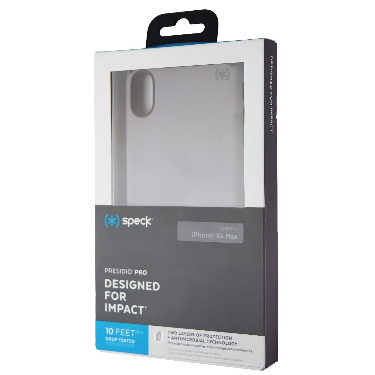 Speck Presidio Pro Series Case for Apple iPhone Xs Max - Filigree Gray/Slate Cell Phone - Cases, Covers & Skins Speck - Simple Cell Bulk Wholesale Pricing - USA Seller