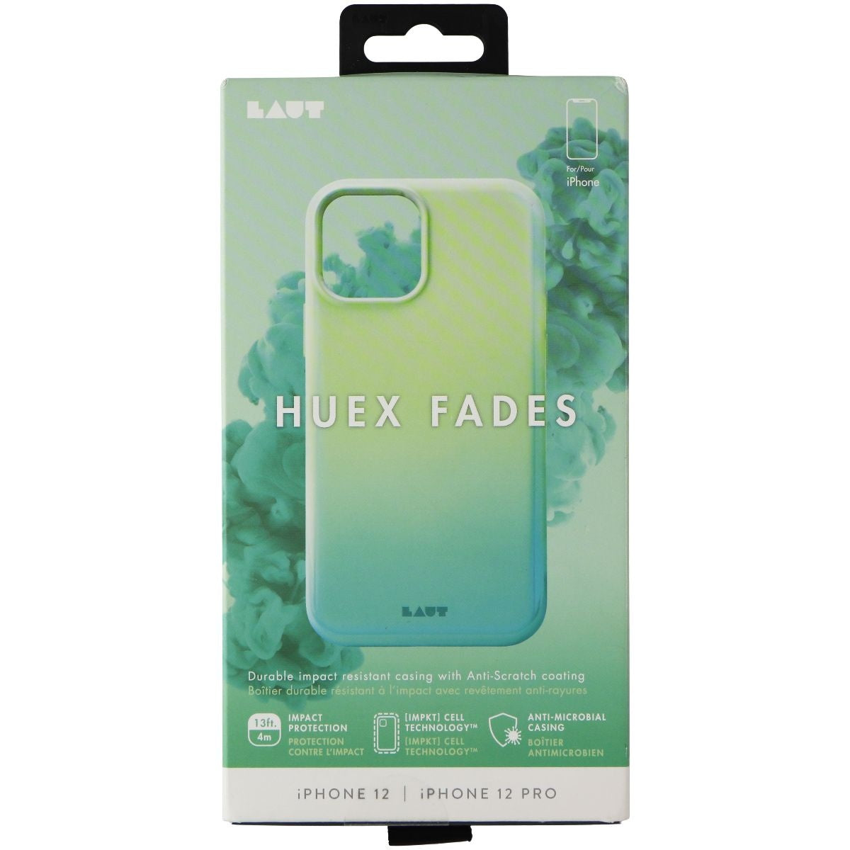 LAUT Huex Fades Impact Case for Apple iPhone 12 and 12 Pro - Mint Cell Phone - Cases, Covers & Skins Laut - Simple Cell Bulk Wholesale Pricing - USA Seller