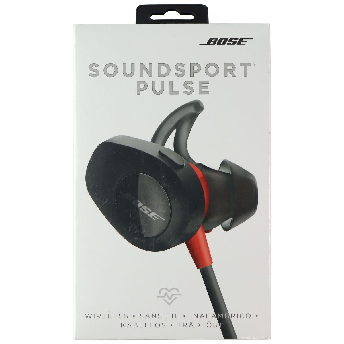 Bose SoundSport Pulse Bluetooth MFi Headphones - Black/Red (762518-0010) Portable Audio - Headphones Bose - Simple Cell Bulk Wholesale Pricing - USA Seller