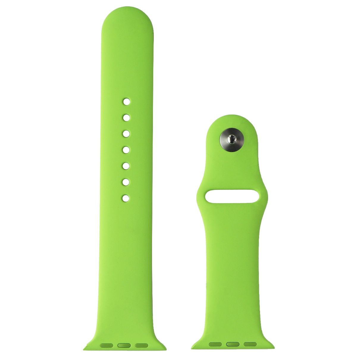 Apple (42mm) Sport Band for Apple Watch 42/44/45mm - Green/Silver (M/L) Only Smart Watch Accessories - Watch Bands Apple - Simple Cell Bulk Wholesale Pricing - USA Seller