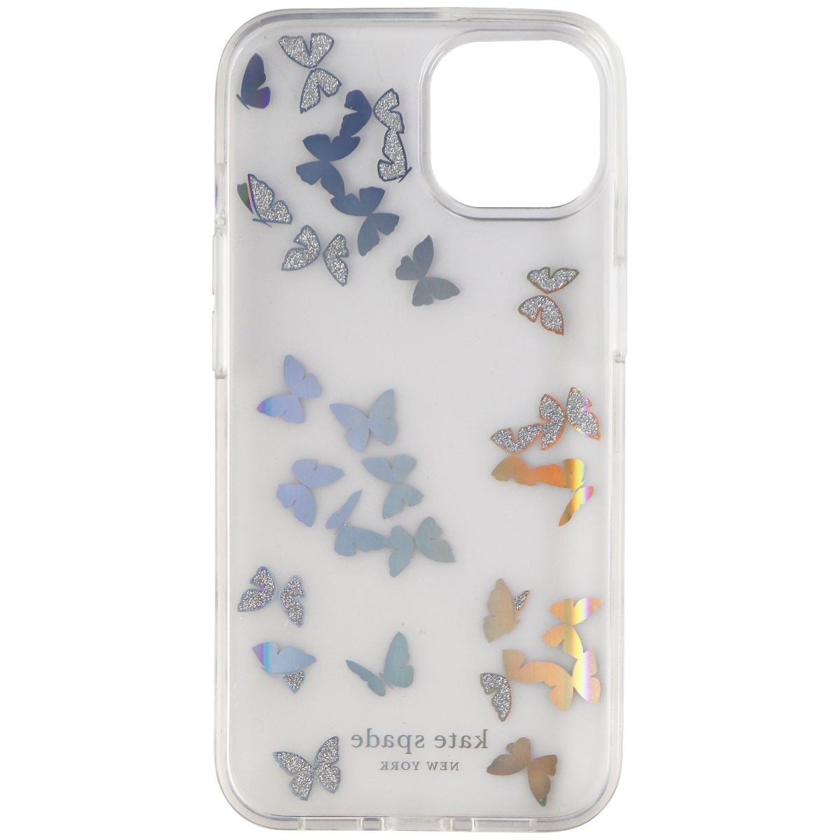 Kate Spade Hardshell Case for iPhone 13 / 14 - Butterfly Cluster Iridescent Cell Phone - Cases, Covers & Skins Kate Spade - Simple Cell Bulk Wholesale Pricing - USA Seller