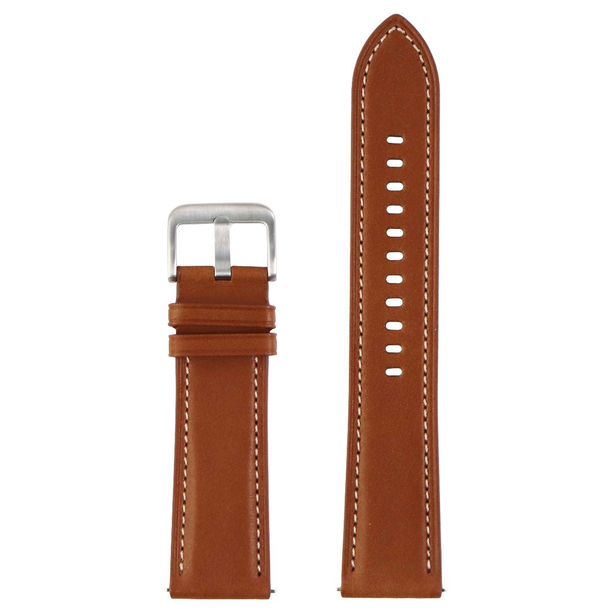 Samsung Leather Stitch Band for 20mm Watches - Brown (ET-SLR85SAEGUJ) Smart Watch Accessories - Watch Bands Samsung - Simple Cell Bulk Wholesale Pricing - USA Seller