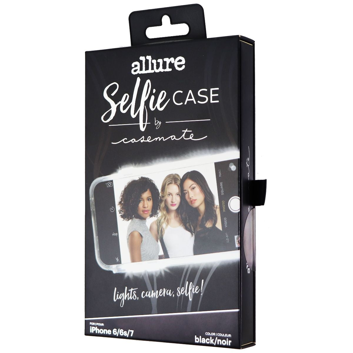 Case-Mate Allure Selfie LED Case for Apple iPhone SE (2nd Gen) / 8 & 7 - Black Cell Phone - Cases, Covers & Skins Case-Mate - Simple Cell Bulk Wholesale Pricing - USA Seller