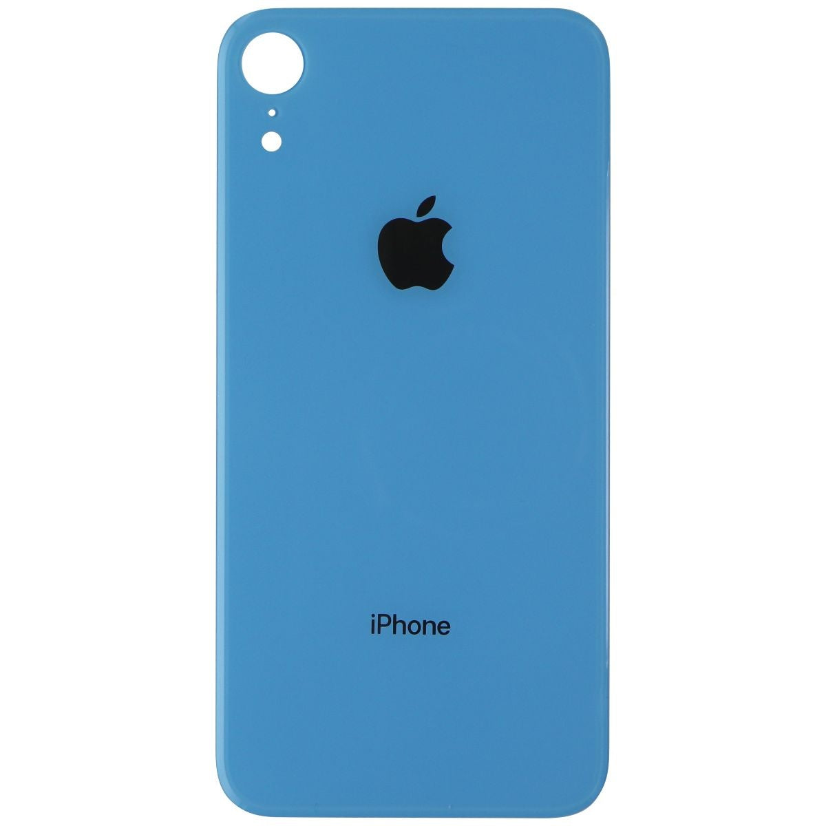 Repair Part - Back Glass Panel for Apple iPhone XR - Blue with Logo Cell Phone - Replacement Parts & Tools MobileSentrix - Simple Cell Bulk Wholesale Pricing - USA Seller