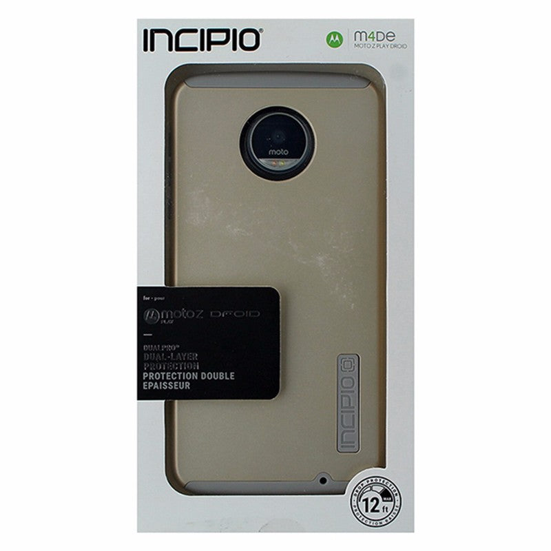 Incipio DualPro Dual Layer Case for Motorola Moto Z Play - Gold / Light Gray Cell Phone - Cases, Covers & Skins Incipio - Simple Cell Bulk Wholesale Pricing - USA Seller