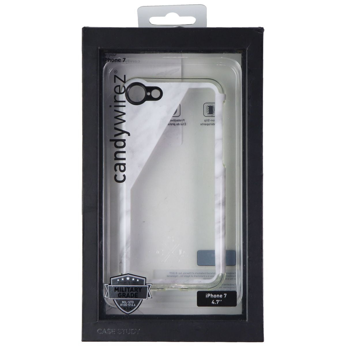 Candywirez Case Study Case for Apple iPhone 8 / iPhone 7 - White Marble Slant Cell Phone - Cases, Covers & Skins Candywirez - Simple Cell Bulk Wholesale Pricing - USA Seller