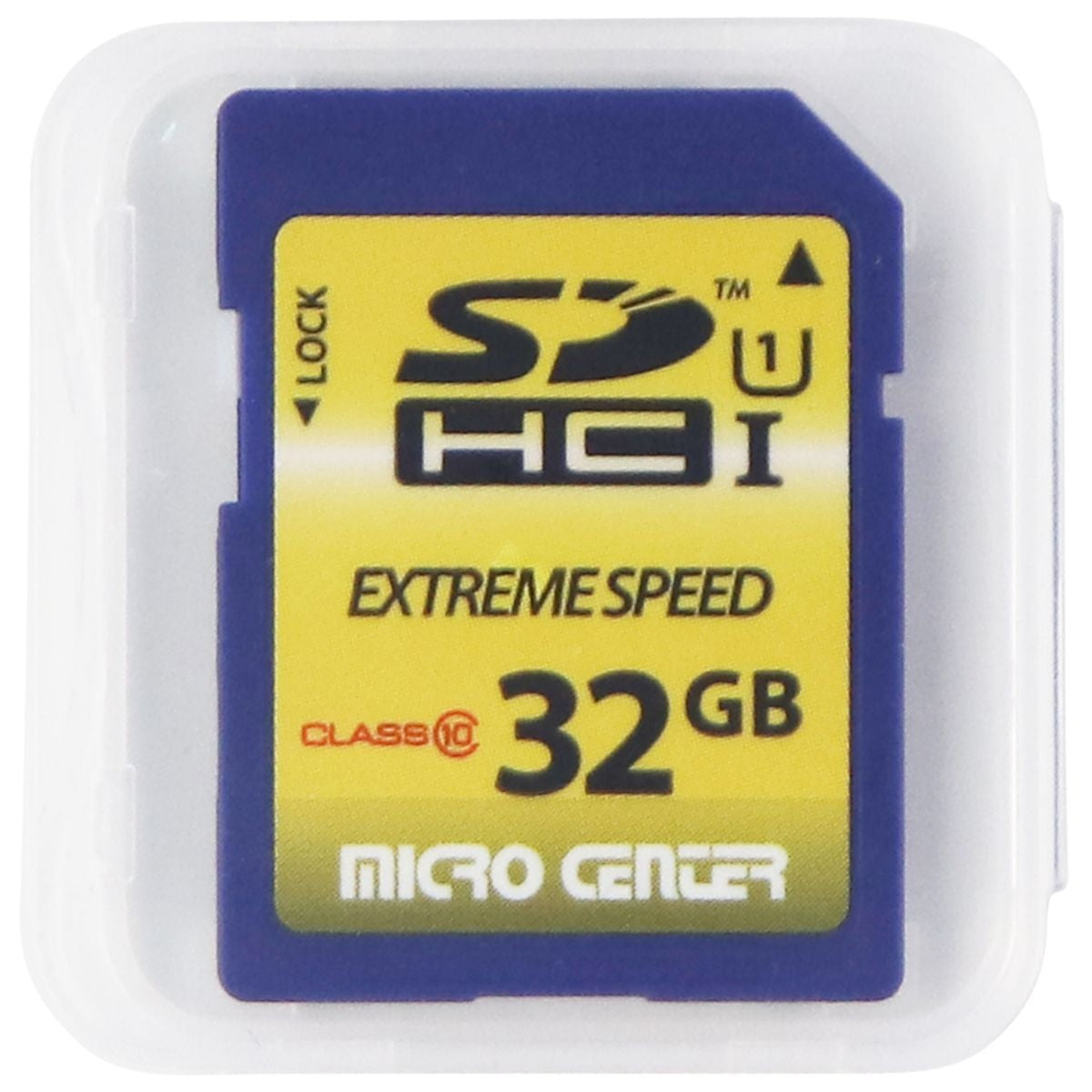 Micro Center Extreme Speed SDHC U1 Class 10 (32GB) Memory Card - Blue Digital Camera - Memory Cards Micro Center - Simple Cell Bulk Wholesale Pricing - USA Seller