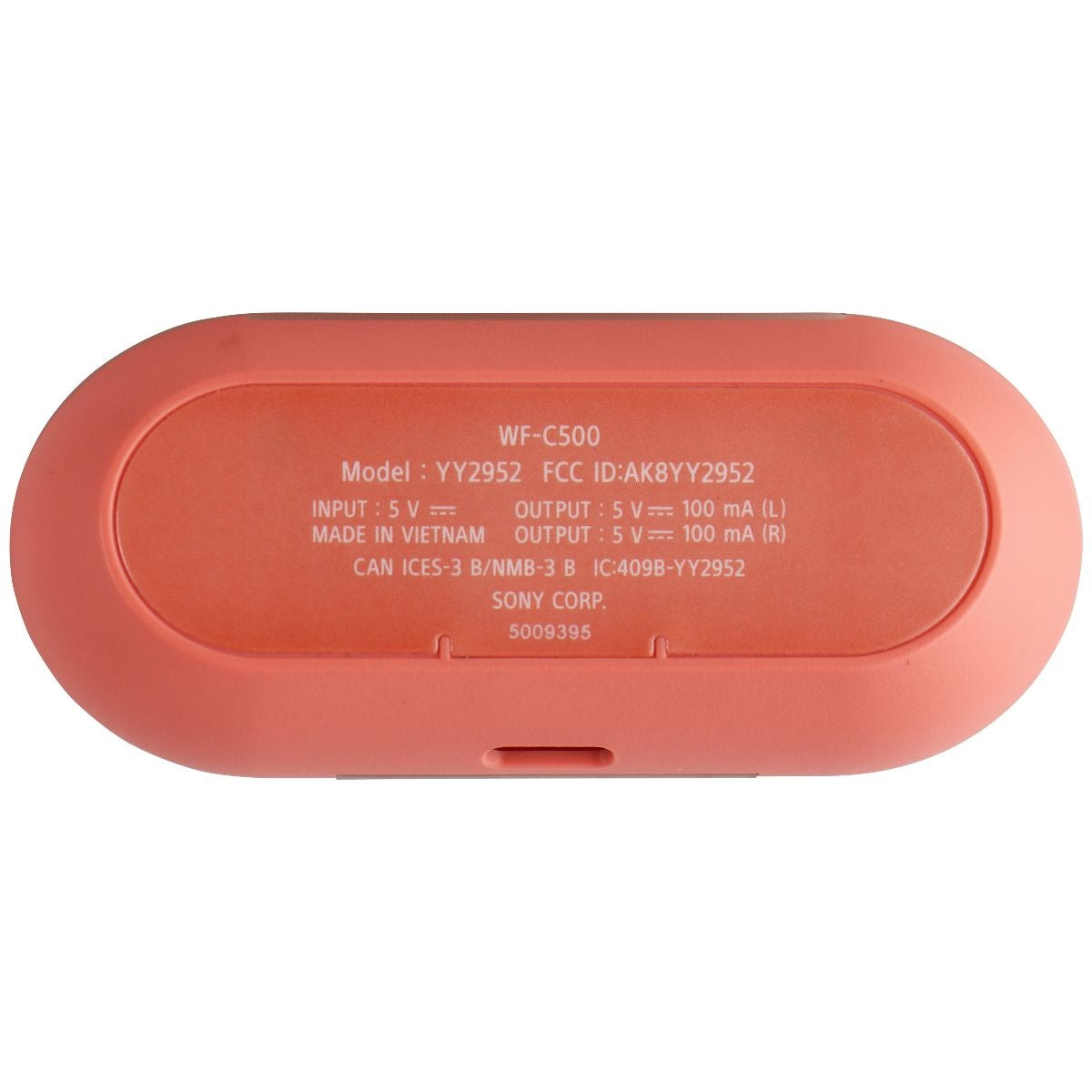 Sony Replacement Charging Case for WF-C500 Earbuds - Coral Portable Audio & Headphones - Replacement Parts & Tools Sony - Simple Cell Bulk Wholesale Pricing - USA Seller