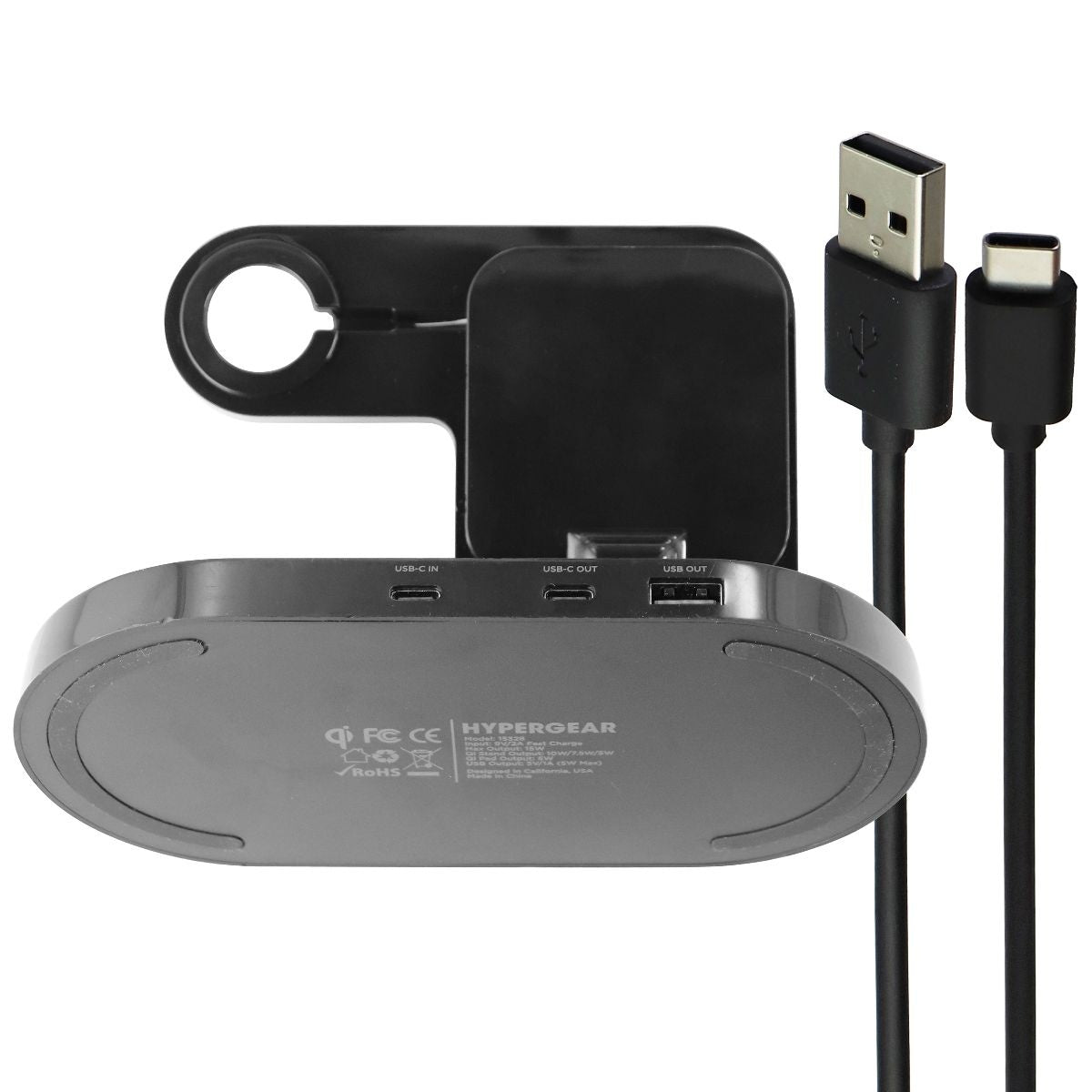 HyperGear 3-in-1 Wireless Charging Dock for Smartphones & Apple Watch (15328) Cell Phone - Chargers & Cradles HyperGear - Simple Cell Bulk Wholesale Pricing - USA Seller