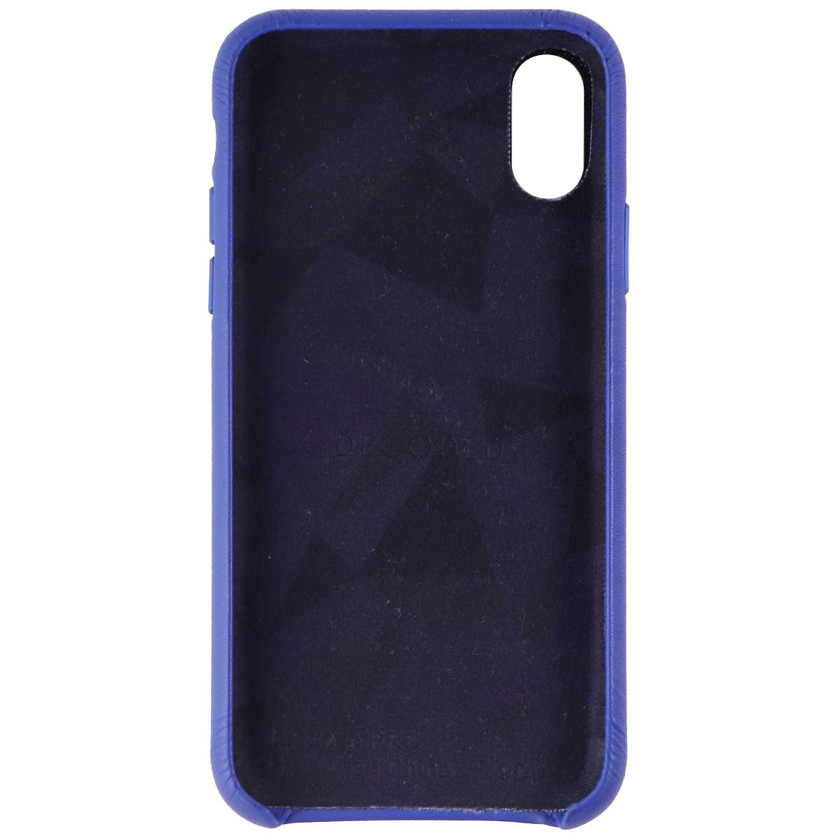 Decoded Leather Shell Case for Apple iPhone Xs and iPhone X - Blue DCDD Edition Cell Phone - Cases, Covers & Skins Decoded - Simple Cell Bulk Wholesale Pricing - USA Seller