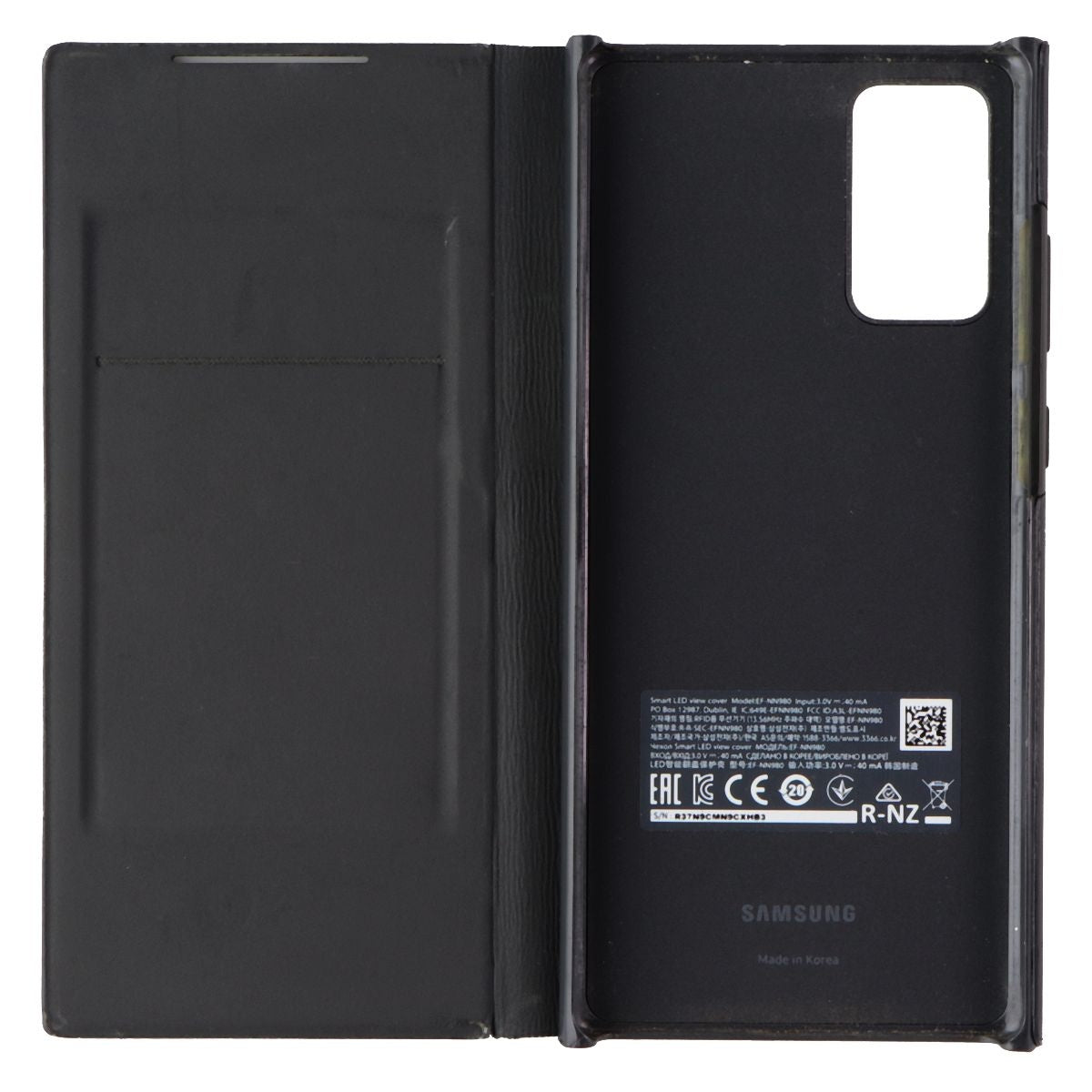 Samsung Official Smart LED View Cover for Samsung Galaxy Note 20 - Black Cell Phone - Cases, Covers & Skins Samsung - Simple Cell Bulk Wholesale Pricing - USA Seller