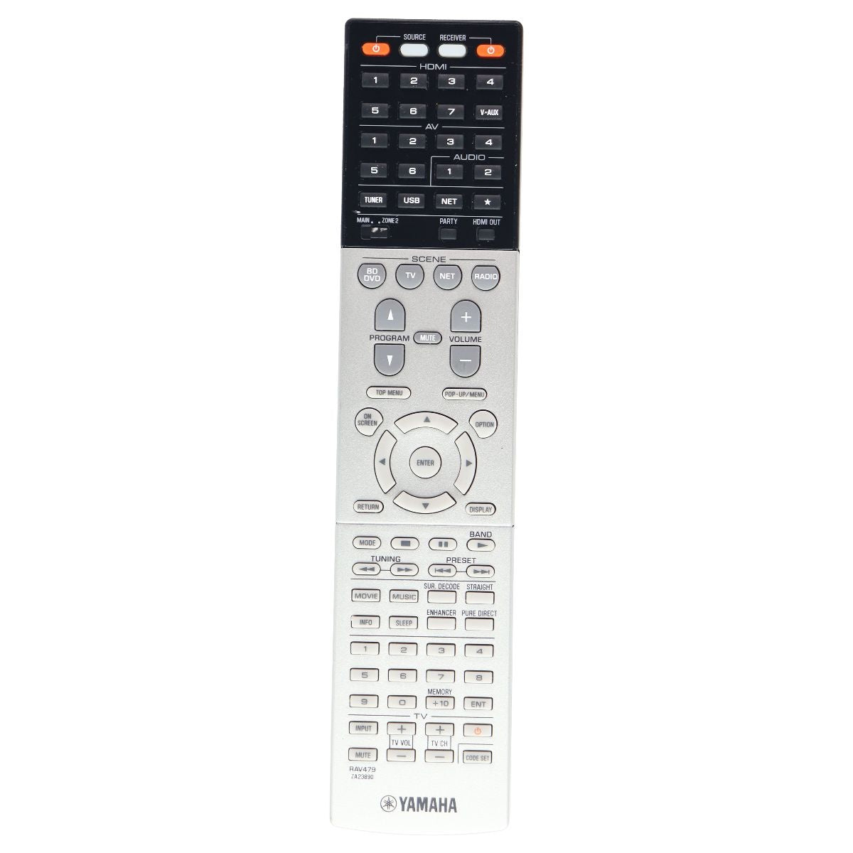 Yamaha RAV479 Remote Control for Select Yamaha Receivers (ZA23890) TV, Video & Audio Accessories - Remote Controls Yamaha - Simple Cell Bulk Wholesale Pricing - USA Seller