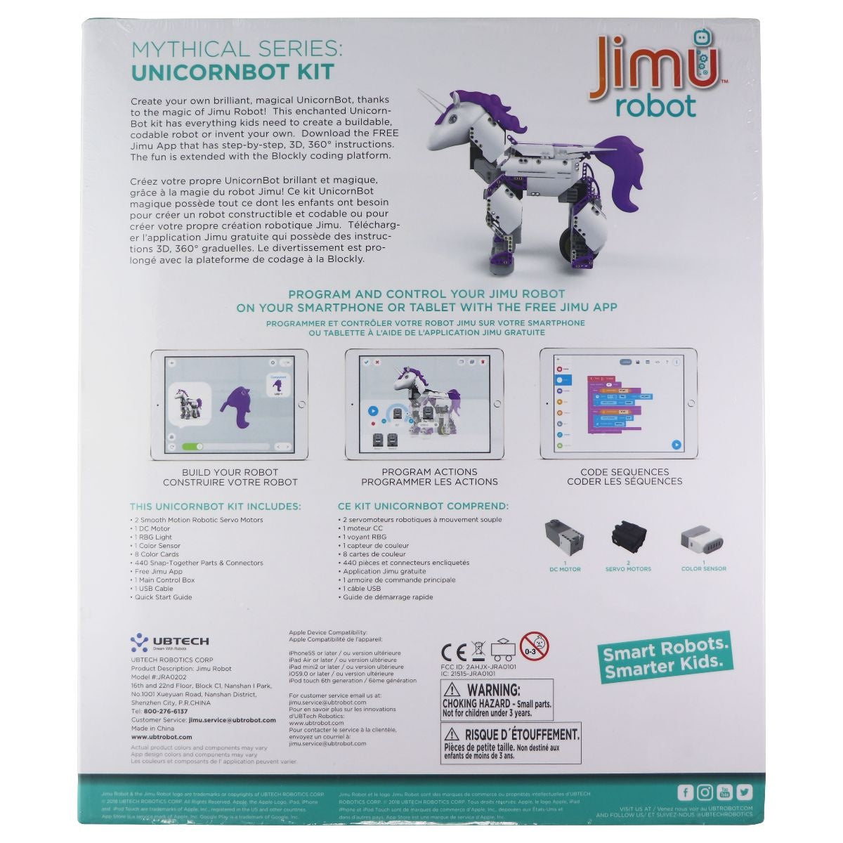 UBTECH Jimu Robot Mythical Series: UnicornBot Kit - Ages 8+ (JRA0202) Educational - Other Educational Toys UBTECH - Simple Cell Bulk Wholesale Pricing - USA Seller