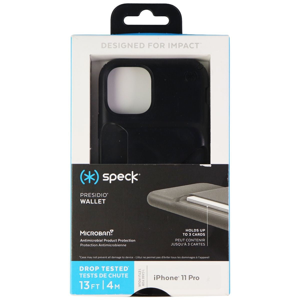 Speck Presidio Wallet Series Hard Case for Apple iPhone 11 Pro - Black Cell Phone - Cases, Covers & Skins Speck - Simple Cell Bulk Wholesale Pricing - USA Seller