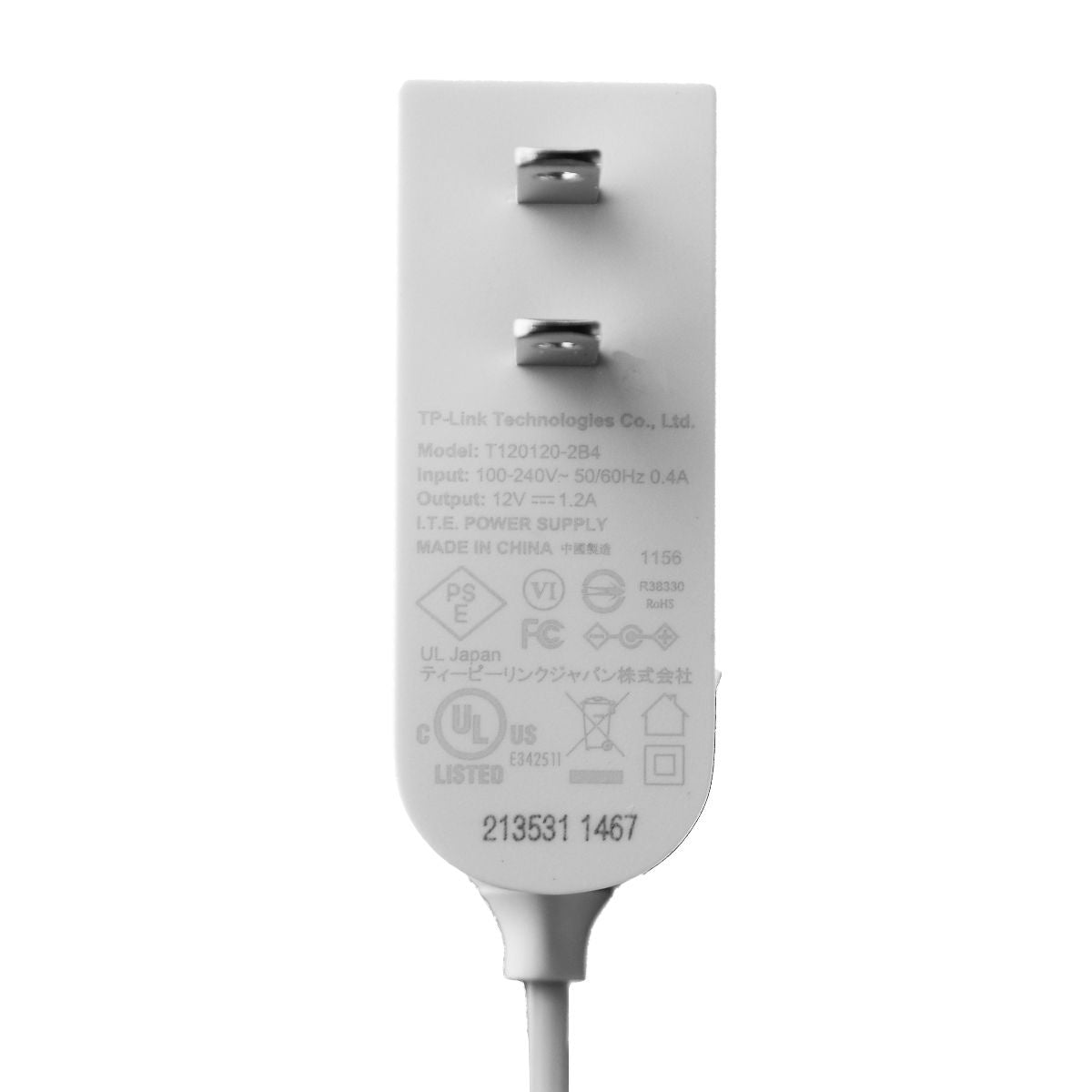 TP-Link (12V/1.2A) ITE Power Supply Wall Charger - White (T120120-2B4) Multipurpose Batteries & Power - Multipurpose AC to DC Adapters TP-LINK - Simple Cell Bulk Wholesale Pricing - USA Seller
