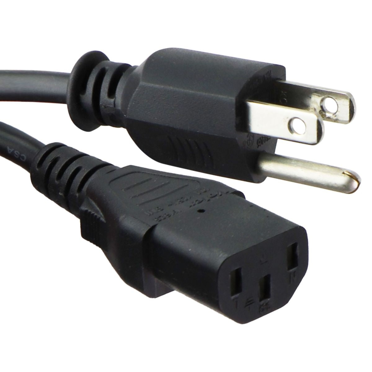 VOLEX 3-Prong IEC Power Cord (V1625) - Black (10A/125V) Multipurpose Batteries & Power - Multipurpose AC to DC Adapters Volex - Simple Cell Bulk Wholesale Pricing - USA Seller