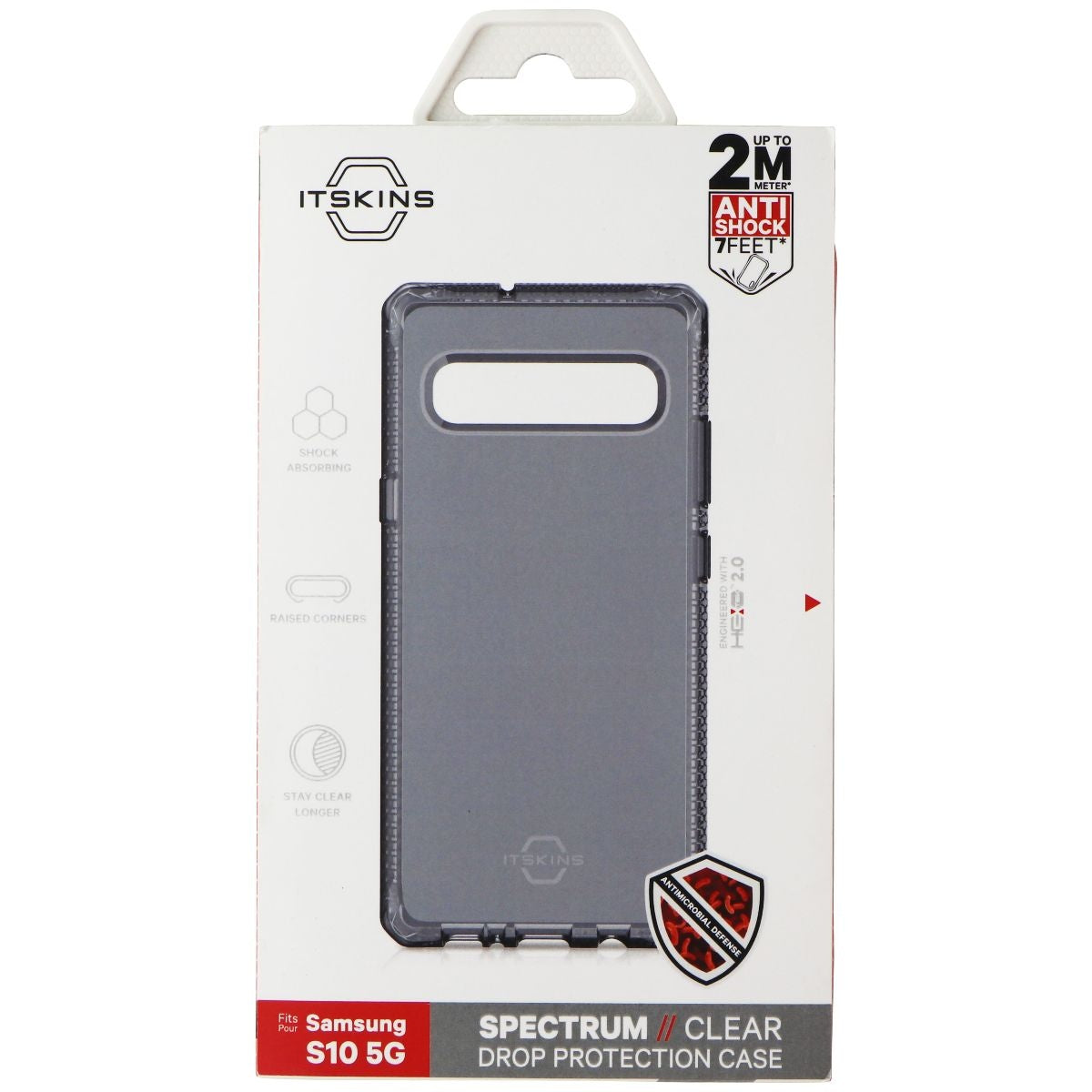 ITSKINS Spectrum Clear Protective Phone Case for Samsung Galaxy S10 5G - Black Cell Phone - Cases, Covers & Skins ITSKINS - Simple Cell Bulk Wholesale Pricing - USA Seller