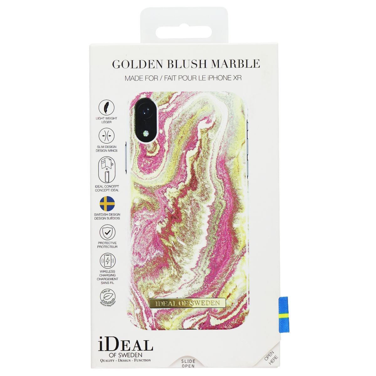 iDeal of Sweden Printed Case for Apple iPhone XR - Golden Blush Marble Cell Phone - Cases, Covers & Skins iDeal of Sweden - Simple Cell Bulk Wholesale Pricing - USA Seller