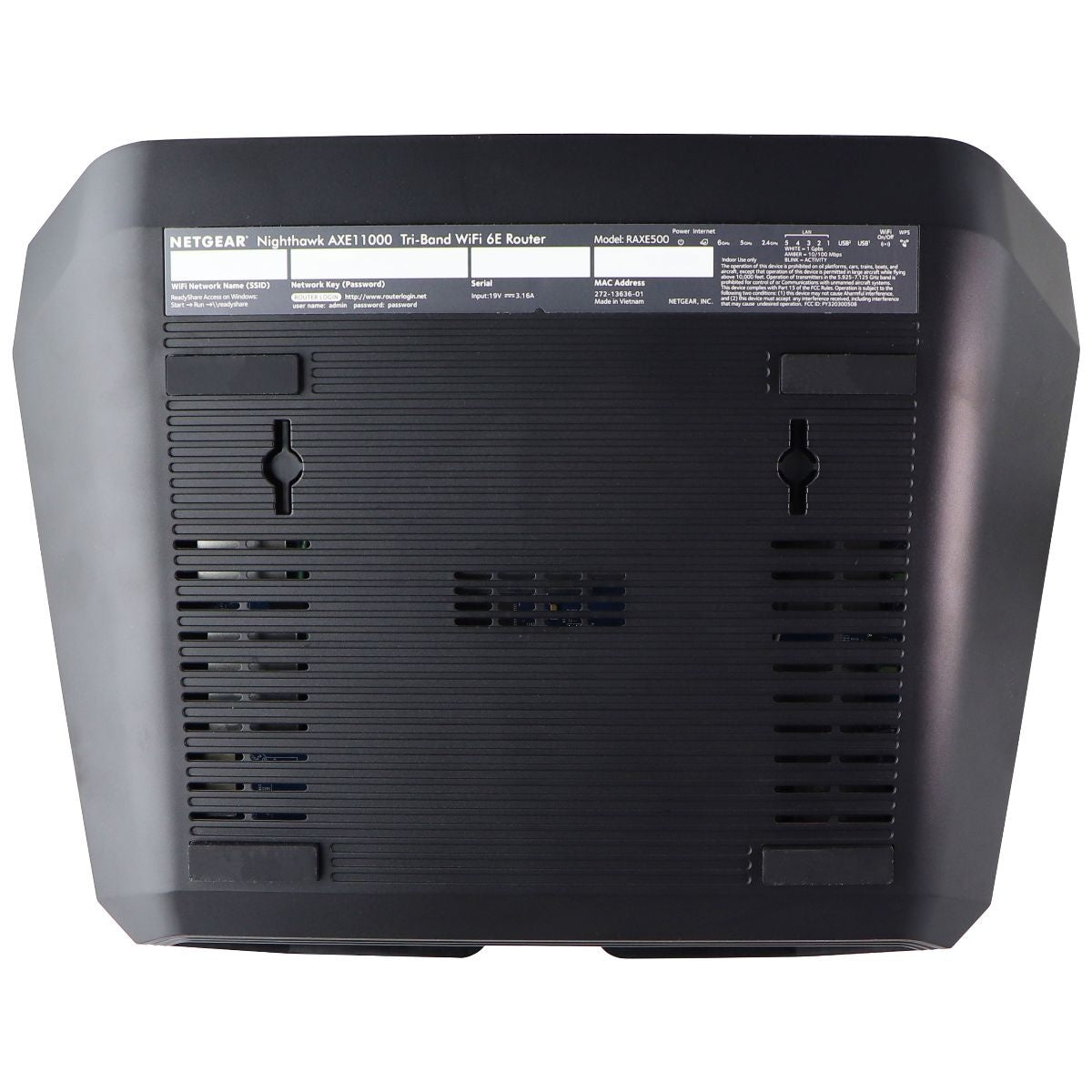 NETGEAR Nighthawk 12-Stream WiFi 6E Router (RAXE500) AXE11000 Networking - Wireless Wi-Fi Routers Netgear - Simple Cell Bulk Wholesale Pricing - USA Seller