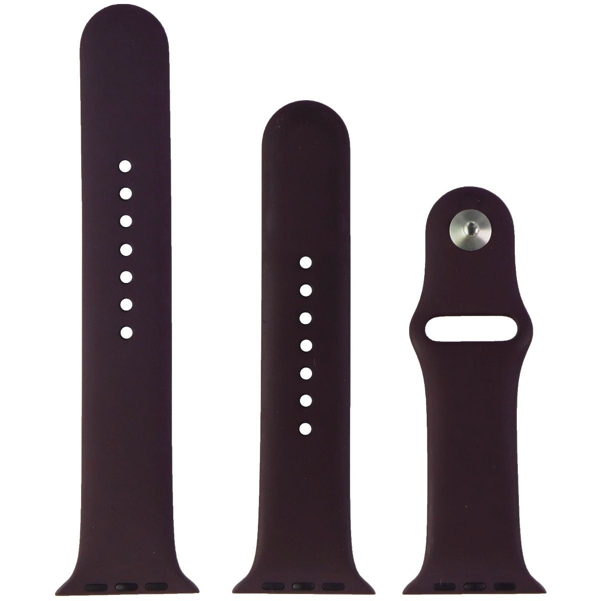 Apple 45mm Sport Band for Apple Watch 42/44/45mm - Dark Cherry - Full Set Smart Watch Accessories - Watch Bands Apple - Simple Cell Bulk Wholesale Pricing - USA Seller