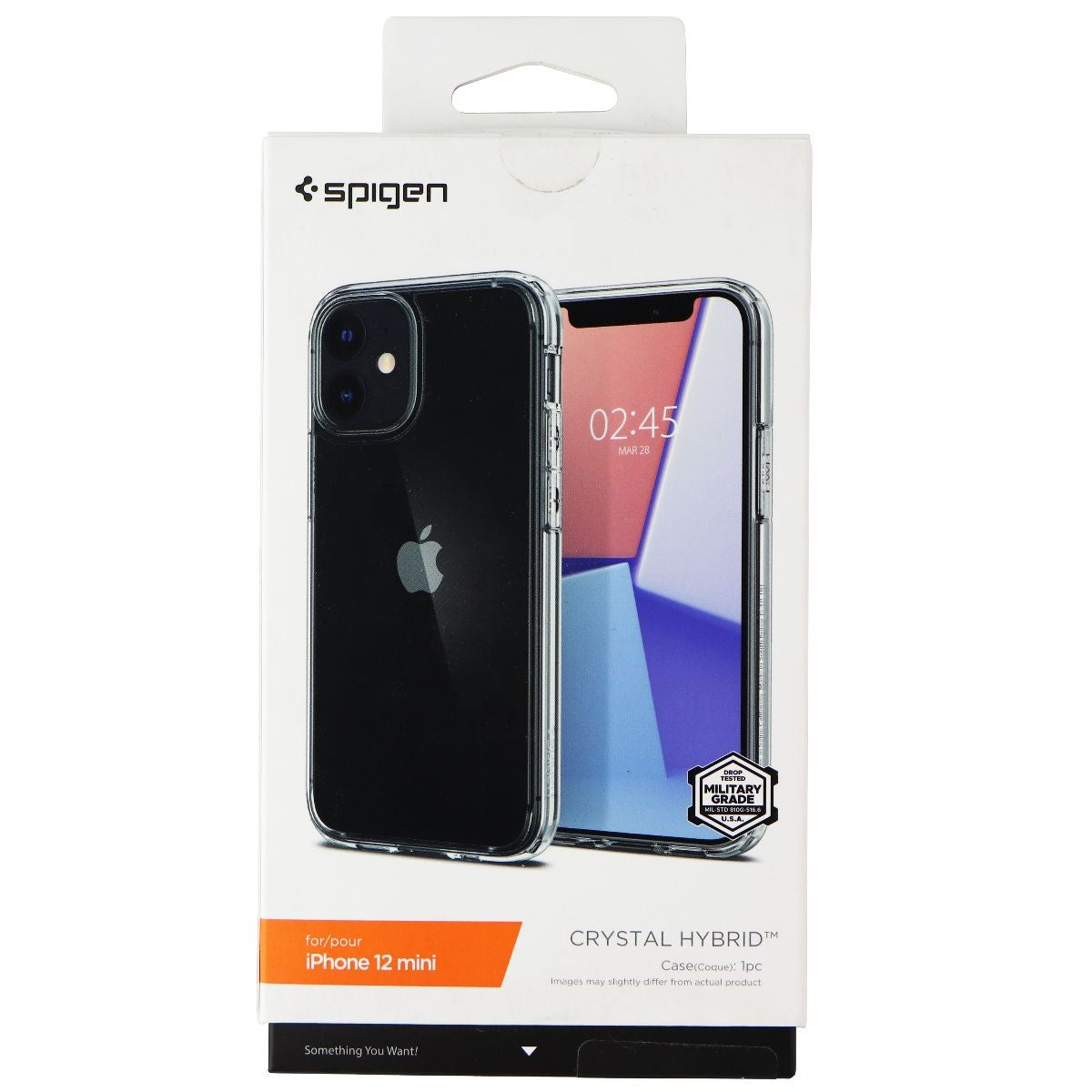 Spigen Crystal Hybrid Series Case for iPhone 12 Mini - Crystal Clear Cell Phone - Cases, Covers & Skins Spigen - Simple Cell Bulk Wholesale Pricing - USA Seller