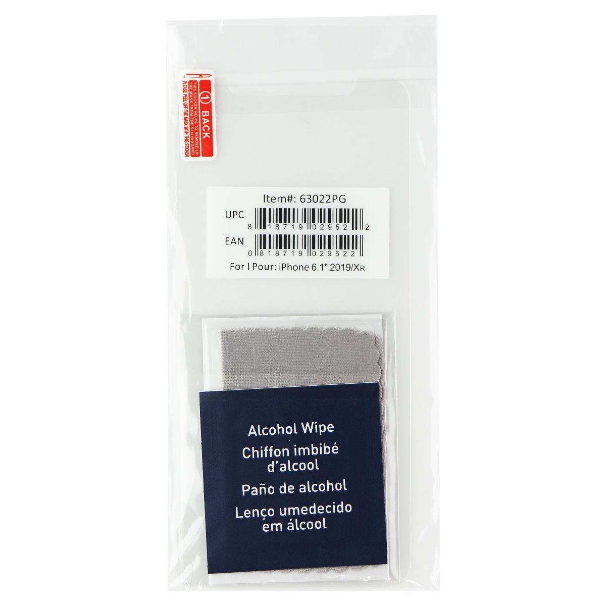 PureGear Tempered Glass Screen Protector for iPhone 11/XR - Clear BULK 63022PG Cell Phone - Screen Protectors PureGear - Simple Cell Bulk Wholesale Pricing - USA Seller
