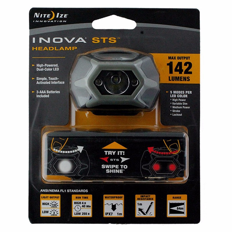Nite Ize Inova STS Red and White LED Headlamp 142 Lumens Camping & Hiking - Flashlights, Lanterns & Lights Nite Ize - Simple Cell Bulk Wholesale Pricing - USA Seller