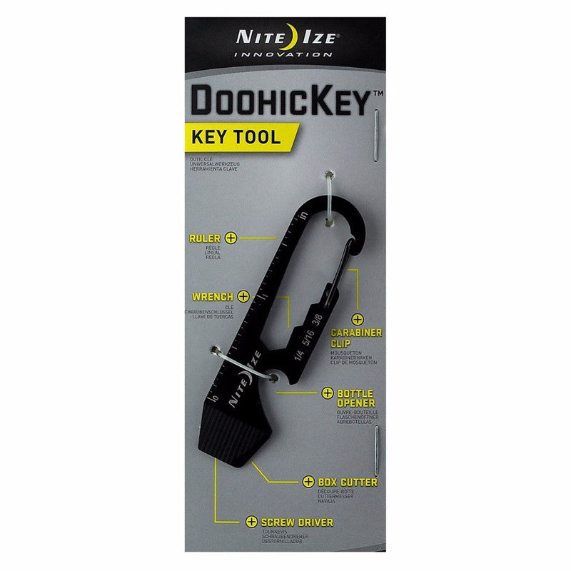 Nite Ize Doohickey Key Tool - Black KMT-01-R3 Cell Phone - Other Accessories Nite Ize - Simple Cell Bulk Wholesale Pricing - USA Seller