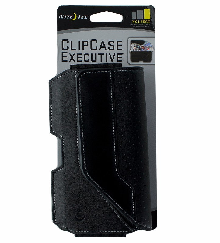 Nite Ize leather Clip Case Executive Universal Rugged Holster XXL - Black Cell Phone - Cases, Covers & Skins Nite Ize - Simple Cell Bulk Wholesale Pricing - USA Seller