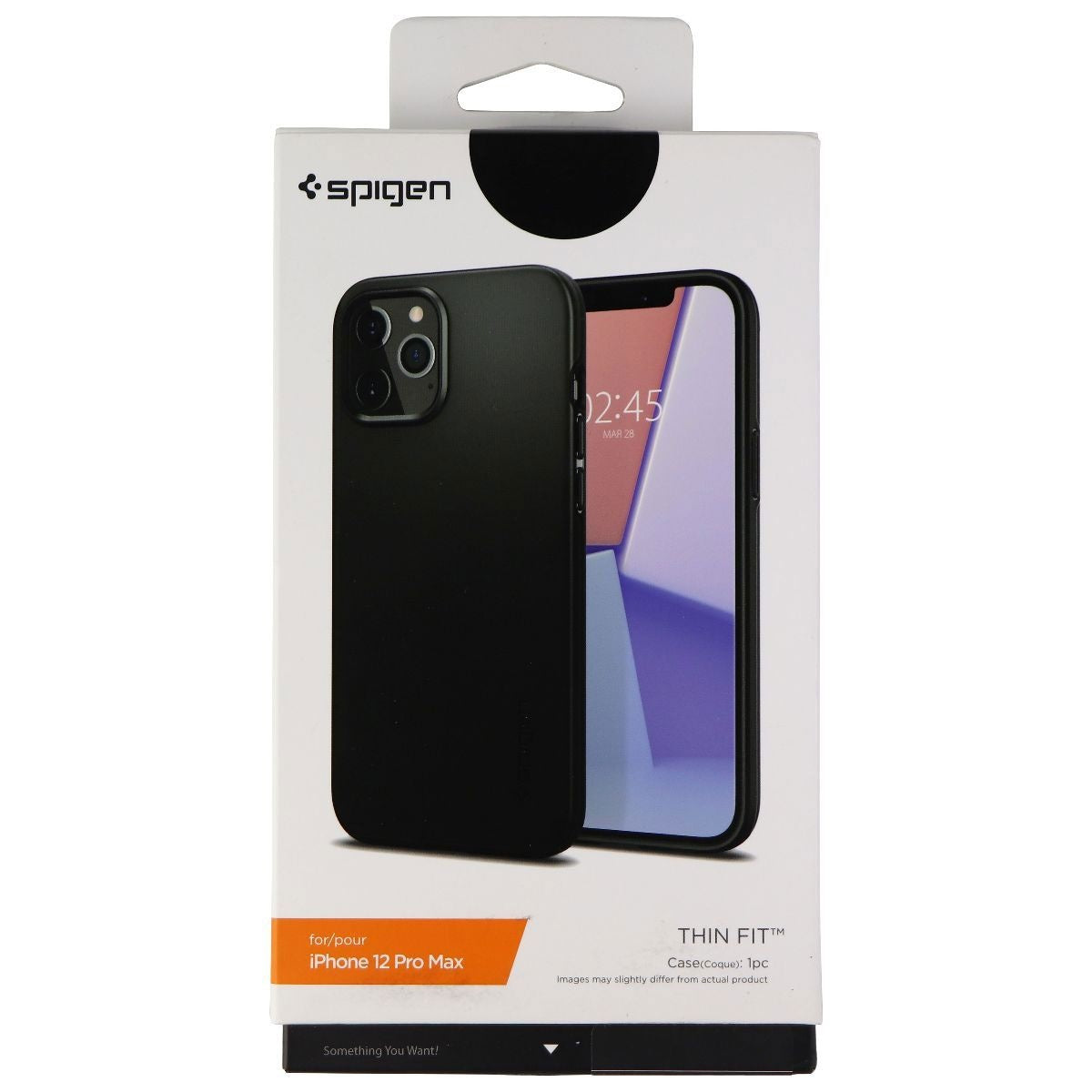 Spigen Thin Fit Series Hard Case for Apple iPhone 12 Pro Max - Black Cell Phone - Cases, Covers & Skins Spigen - Simple Cell Bulk Wholesale Pricing - USA Seller
