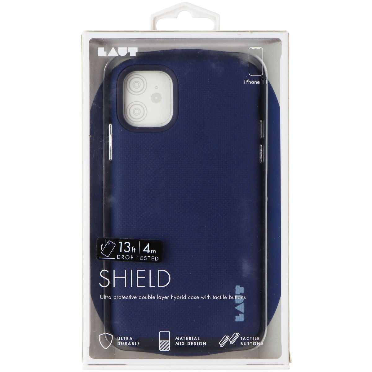 Laut SHIELD Series Case for Apple iPhone 11 - Indigo Blue Cell Phone - Cases, Covers & Skins Laut - Simple Cell Bulk Wholesale Pricing - USA Seller