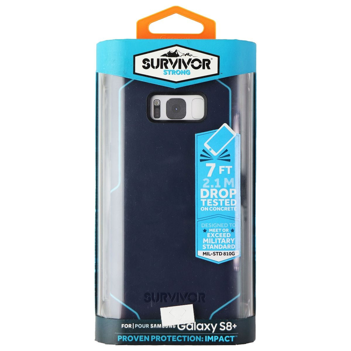 Griffin Survivor Strong Series Case for Samsung Galaxy S8+ - Navy/Coral Blue Cell Phone - Cases, Covers & Skins Griffin - Simple Cell Bulk Wholesale Pricing - USA Seller