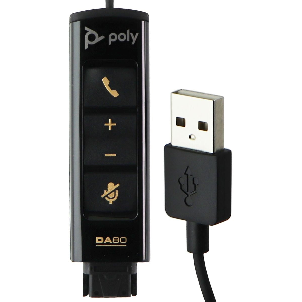 Plantronics DA80 USB Audio Processor - Black Cell Phone - Cables & Adapters Plantronics - Simple Cell Bulk Wholesale Pricing - USA Seller