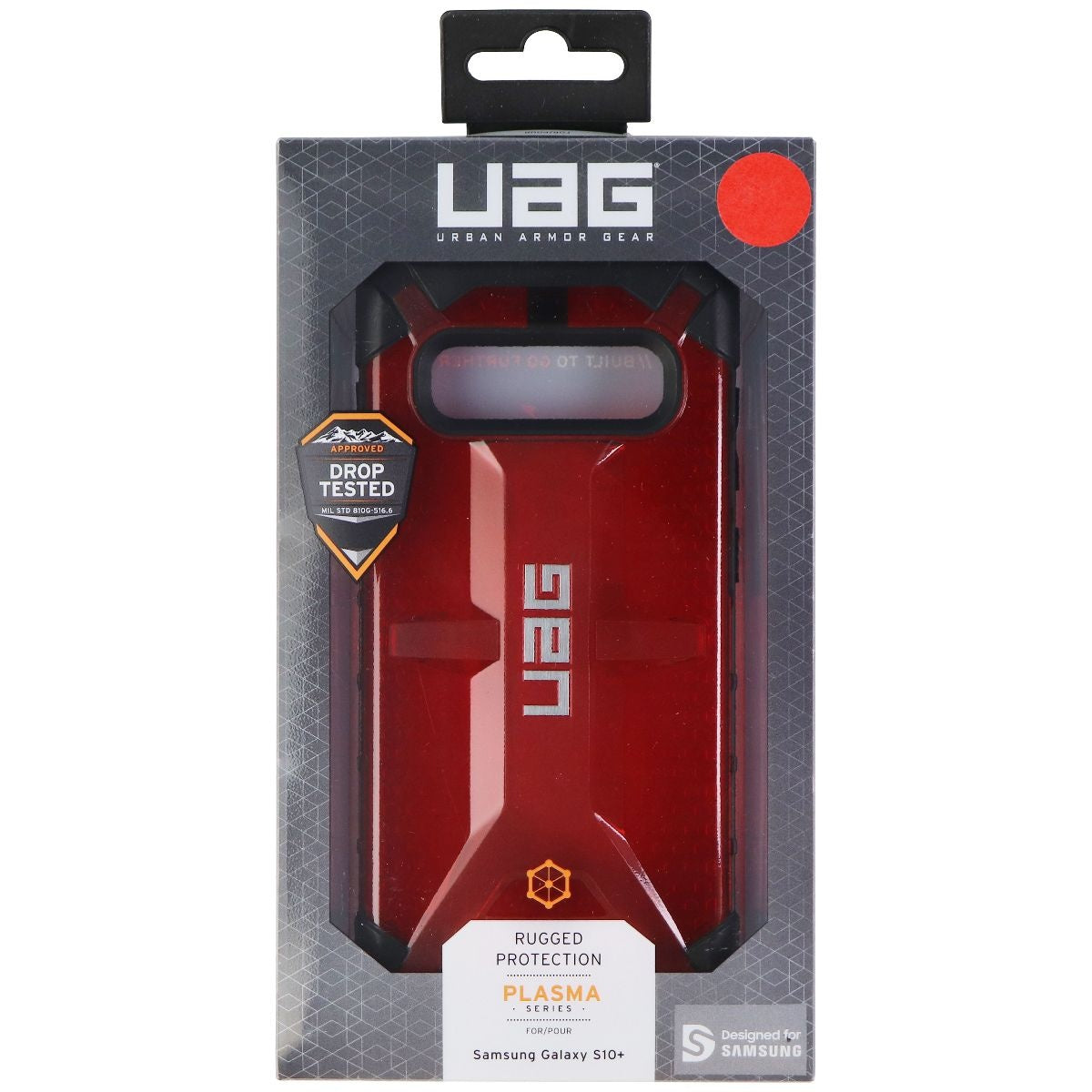 Urban Armor Gear Plasma Series Case for Samsung Galaxy (S10+) - Red/Black Cell Phone - Cases, Covers & Skins Urban Armor Gear - Simple Cell Bulk Wholesale Pricing - USA Seller