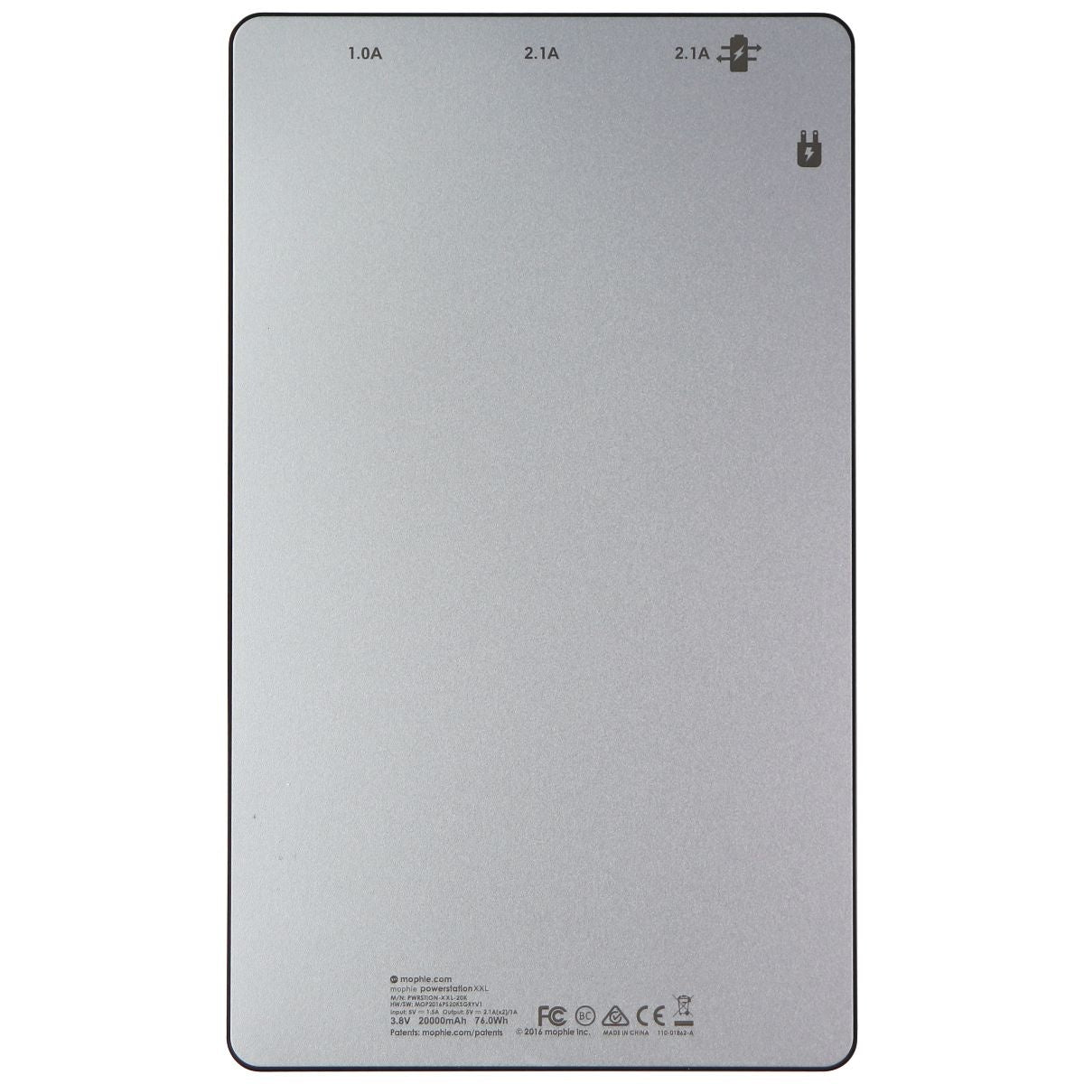 Mophie Powerstation XXL (20,000mAh) Quick Charge External Battery - Space Gray Cell Phone - Chargers & Cradles Mophie - Simple Cell Bulk Wholesale Pricing - USA Seller