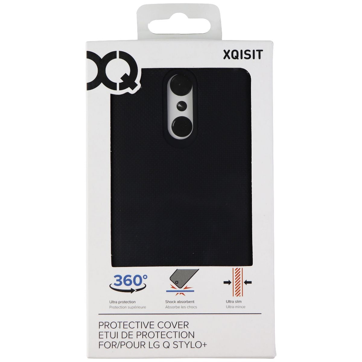 Xqisit Protective Cover for LG Q (Stylo+) Smartphone - Black Cell Phone - Cases, Covers & Skins Xqisit - Simple Cell Bulk Wholesale Pricing - USA Seller