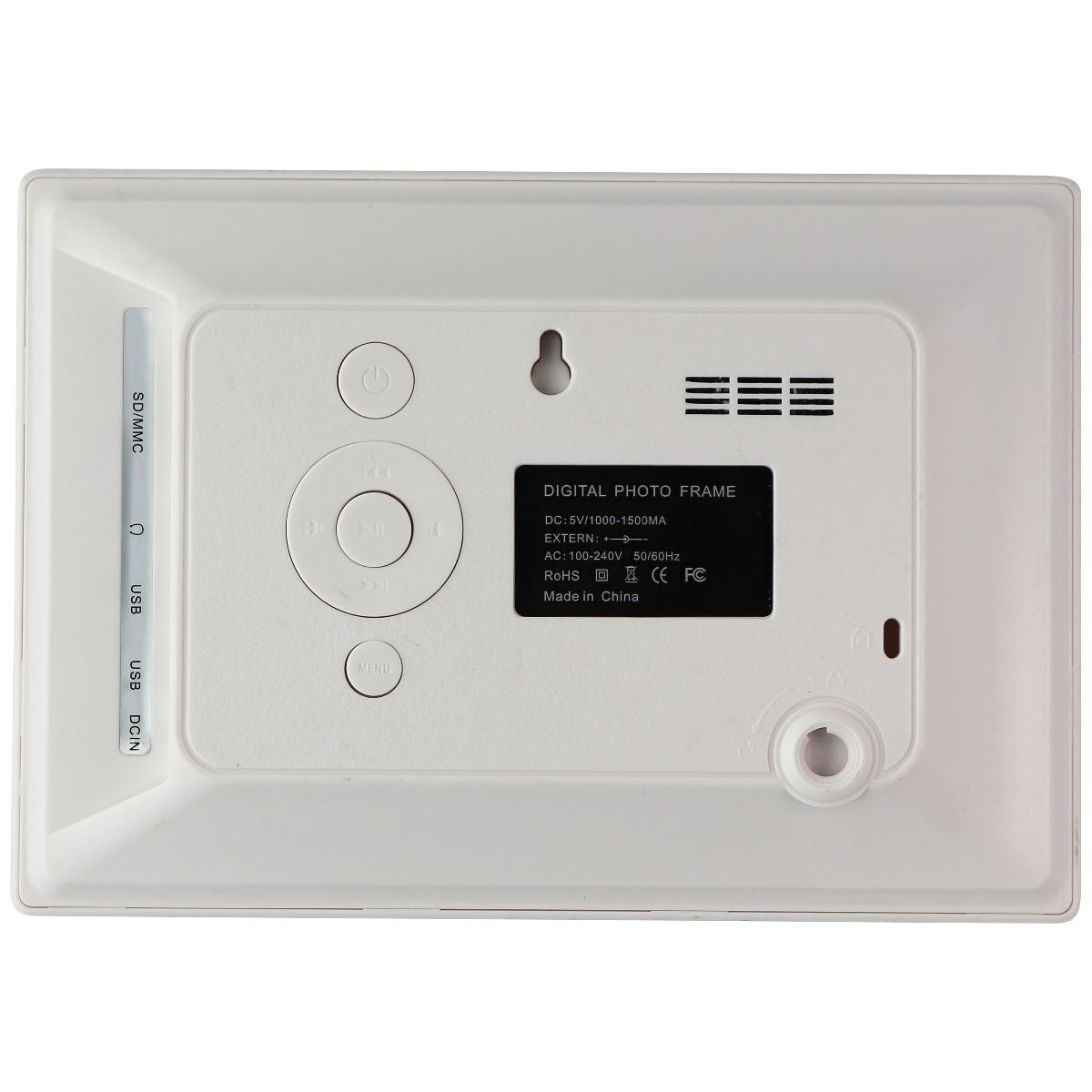 Digital Photo Frame (6x3.5) with SD Memory Card Input - White Digital Camera - Digital Photo Frames Unbranded - Simple Cell Bulk Wholesale Pricing - USA Seller