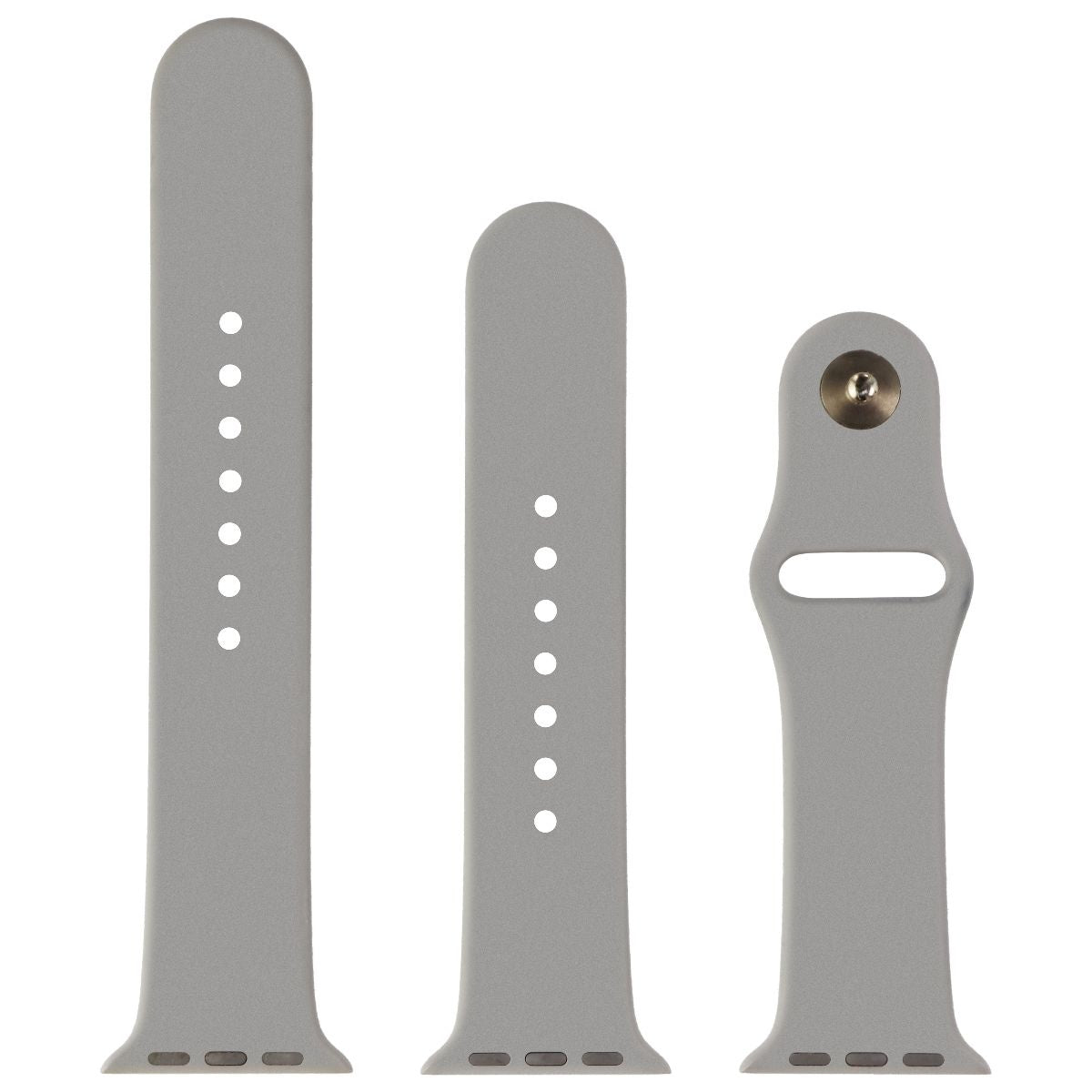 Apple (38mm) Sport Band for Apple Watch 38/40/41mm - Concrete / Gold - Full Set Smart Watch Accessories - Watch Bands Apple - Simple Cell Bulk Wholesale Pricing - USA Seller