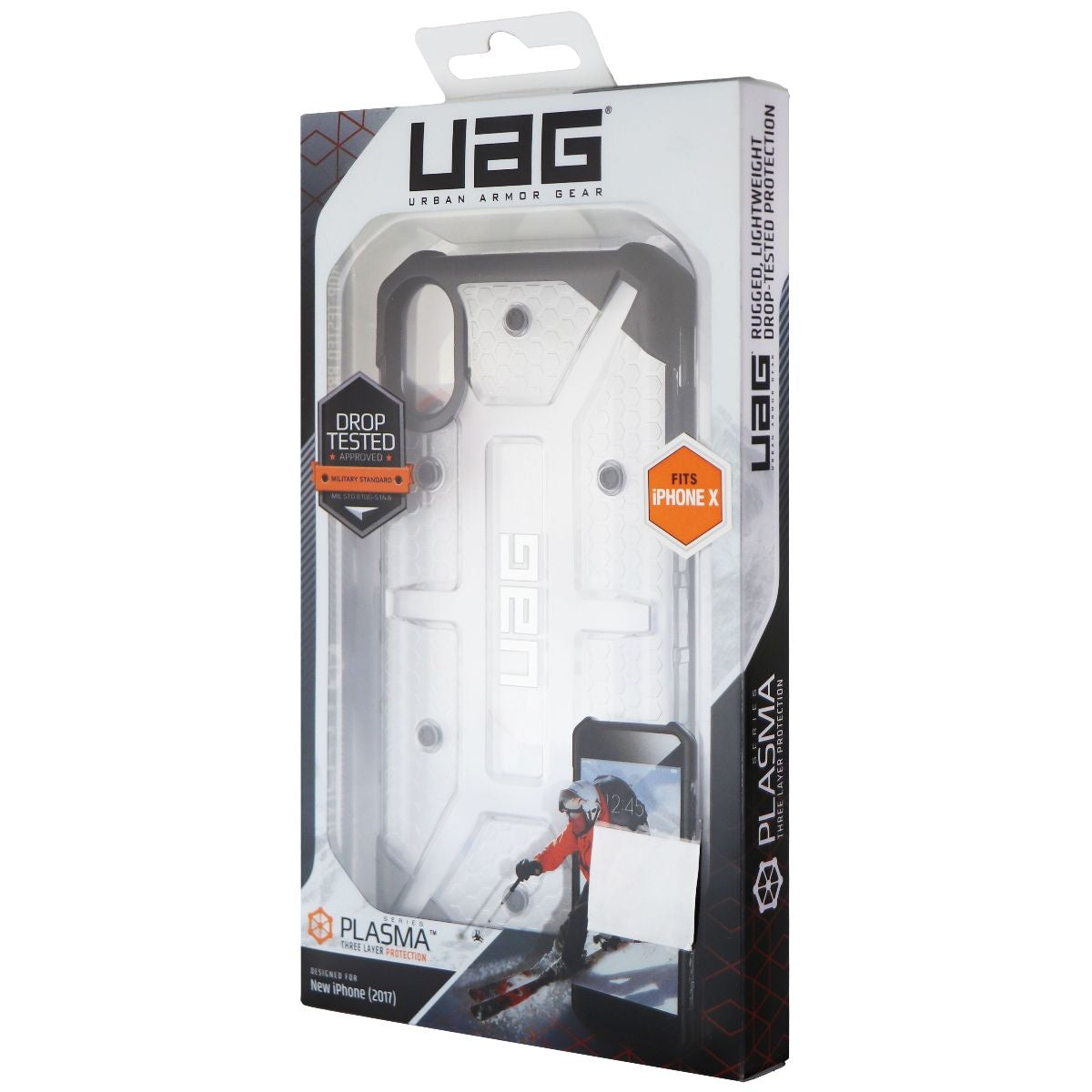 Urban Armor Gear Plasma Series Hybrid Case for Apple iPhone Xs/X - Ice/Black Cell Phone - Cases, Covers & Skins Urban Armor Gear - Simple Cell Bulk Wholesale Pricing - USA Seller