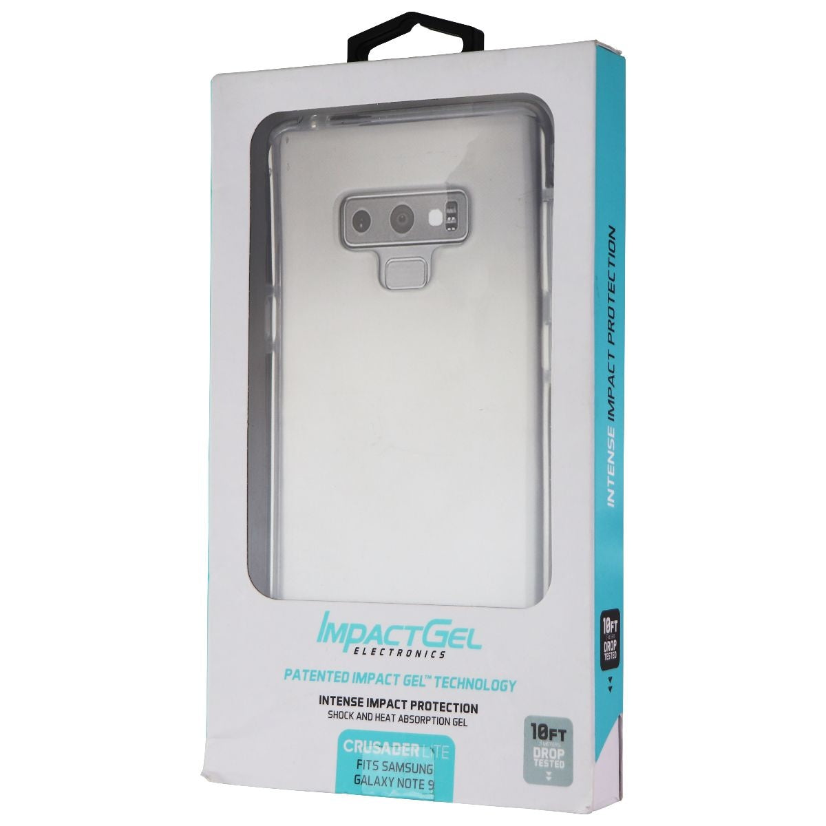 Impact Gel Crusader Lite Series Case for Samsung Galaxy Note 9 - Clear/Black Cell Phone - Cases, Covers & Skins Impact Gel - Simple Cell Bulk Wholesale Pricing - USA Seller