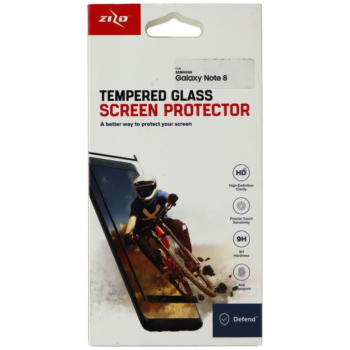 Zizo Tempered Glass Screen Protector for Samsung Galaxy Note8 - Clear Cell Phone - Screen Protectors Zizo - Simple Cell Bulk Wholesale Pricing - USA Seller