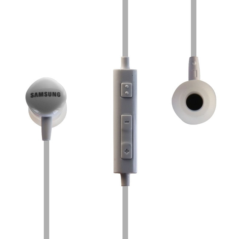 Samsung Wired Stereo Headset Headphones with In-Line Microphone HS130 - White Cell Phone - Headsets Samsung - Simple Cell Bulk Wholesale Pricing - USA Seller