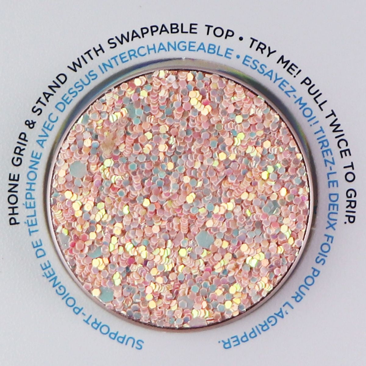 PopSockets PopGrip Premium Swappable Grip for Phones & Tablets - Sparkle Rose Cell Phone - Mounts & Holders PopSockets - Simple Cell Bulk Wholesale Pricing - USA Seller