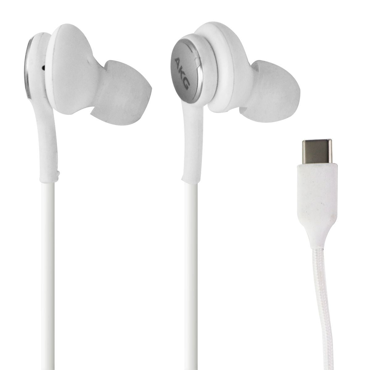 Samsung AKG Stereo Earbud Headphones with USB-C Connector - White Portable Audio - Headphones Samsung - Simple Cell Bulk Wholesale Pricing - USA Seller
