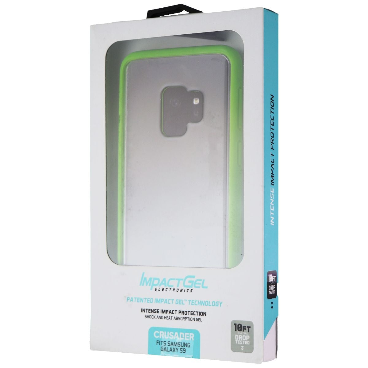 Impact Gel Crusader Series Case for Samsung Galaxy S9 - Green/Clear Cell Phone - Cases, Covers & Skins Impact Gel - Simple Cell Bulk Wholesale Pricing - USA Seller