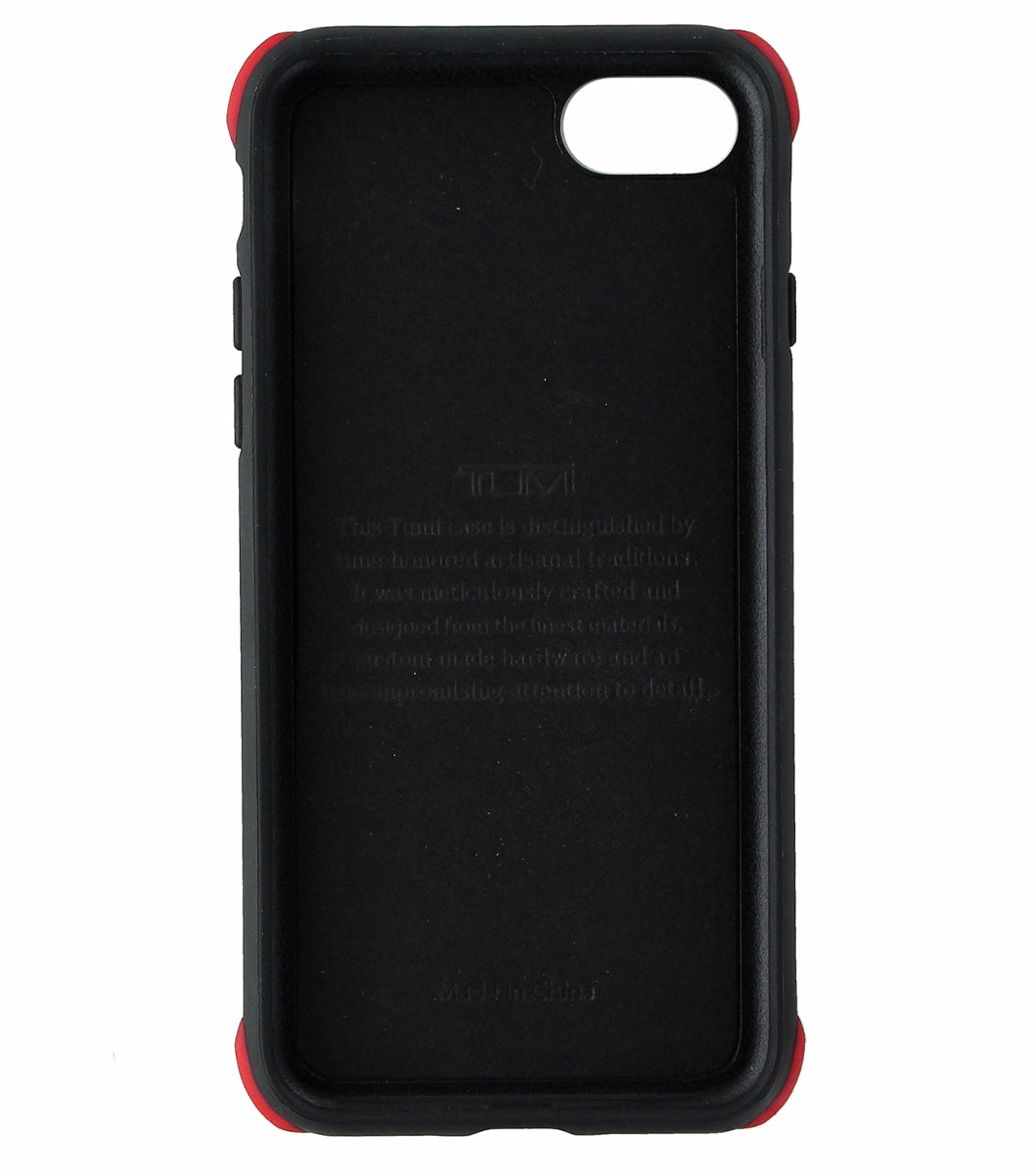 TUMI Protection Hard Shell Case Cover for Apple iPhone 7 - Brushed Gunmetal/Red Cell Phone - Cases, Covers & Skins Tumi - Simple Cell Bulk Wholesale Pricing - USA Seller