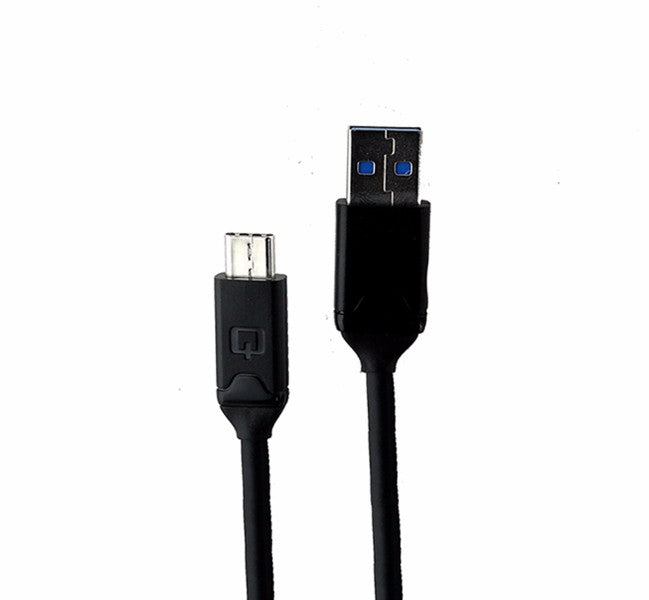 Qmadix (QM-PDUC10G) 3.3Ft Charge and Sync Cable for USB-C Devices - Black Cell Phone - Cables & Adapters Qmadix - Simple Cell Bulk Wholesale Pricing - USA Seller